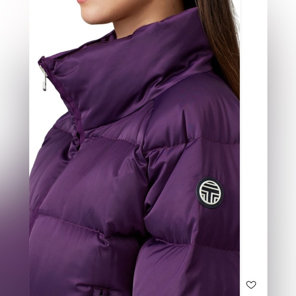 Tory Sport purple performance satin down jacket - Picture 3 of 3